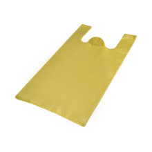 Maisi ar rokturiem, HDPE, 340+170x640mm, 24µm, dzelteni, iepakojumā 100gab.