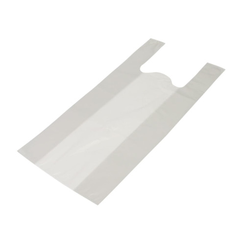 Maisi ar rokturiem, HDPE, 440+250x900mm, 50µm, balti, iepakojumā 25gab.