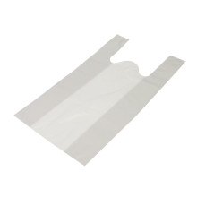 Maisi ar rokturiem, 440+220x750mm, 50µm, balti, HDPE, iepakojumā 25gab.