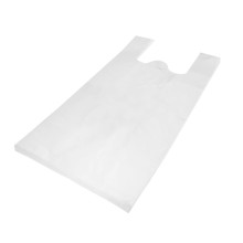 Maisi ar rokturiem, HDPE, 440+220x750mm, 20µm, balti, iepakojumā 100gab.