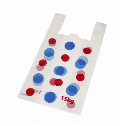 Maisi ar rokturiem "Lodes", LDPE, 300+180x550mm, 50µm, balti, iepakojumā 25gab.