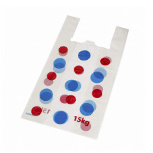 Maisi ar rokturiem "Lodes", HDPE, 300+150x550mm, 20µm, balti, iepakojumā 100gab.