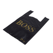 Maisi ar rokturiem "BOSS", HDPE, 380+200x600mm, 30µm, melni, iepakojumā 100gab.
