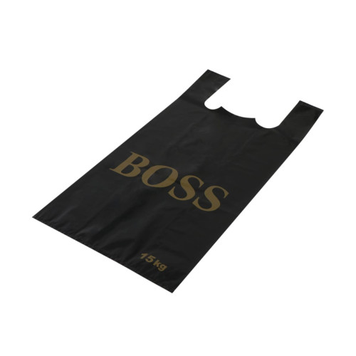 Maisi ar rokturiem "BOSS", HDPE, 300+180x600mm, 50µm, melni, iepakojumā 25gab.