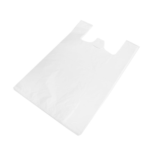 Maisi ar rokturiem, HDPE, 450+210x640mm, 30µm, balti, iepakojumā 50gab.