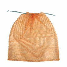 Tīkliņmaisi dārzeņiem ar savilcēju, 50x65cm, oranži, HDPE, iepakojumā 100gab.