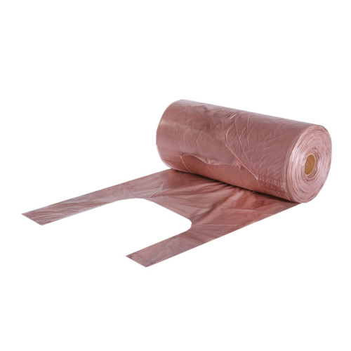 Maisi ar rokturiem, 21+12x50cm, 13µm, brūni, HDPE, rullī 240gab.