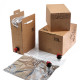 Sulas maiss Bag in Box ar krānu, LDPE, 20L, sudraba
