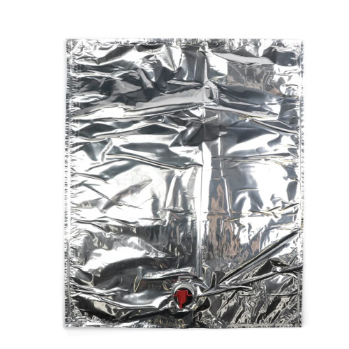 Sulas maiss Bag in Box ar krānu, LDPE, 20L, sudraba