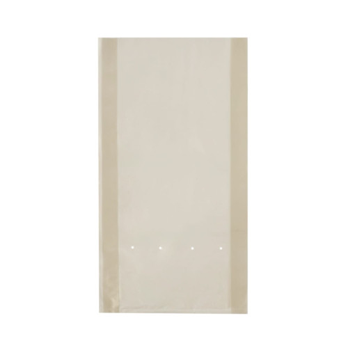 Maisi bez rokturiem, 37+9x75cm, 65µm, caurspīdīgi, ar ventilācijas caurumiem, LDPE