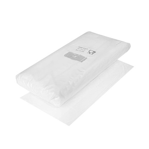 Maisiņi bez rokturiem, 18+8x35cm, 7µm, caurspīdīgi, HDPE, iepakojumā 800gab.