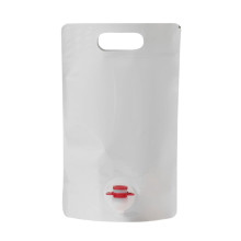 Sulas maiss – stāvpaka Stand Up Pouch ar krānu, 1.5L, balts