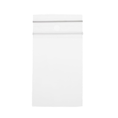 Aizveramie maisi ar zip-lock aizdari, 4x6cm, 40µm, caurspīdīgi, LDPE, iepakojumā 100gab.