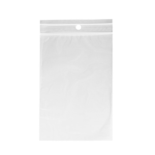 Aizveramie maisi ar zip-lock aizdari, 7x10cm, 40µm, caurspīdīgi, LDPE, iepakojumā 100gab.