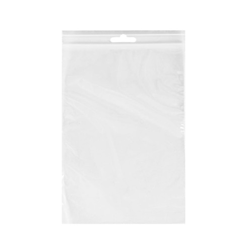 Aizveramie maisi ar zip-lock aizdari, 12x17cm, 40µm, caurspīdīgi, LDPE, iepakojumā 100gab.