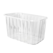 Konteineri ogām, PET, 1000ml, 196х119х110mm, caurspīdīgi, iepakojumā 1000gab.