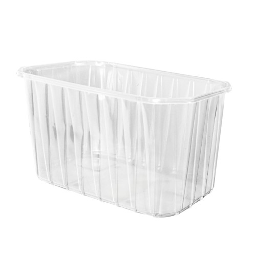 Konteineri ogām, PET, 1000ml, 196х119х110mm, caurspīdīgi, iepakojumā 1000gab.