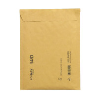 Aploksne polsterēta D14, 200x275mm (180x265mm), 100% PAP, brūna (599014EM)