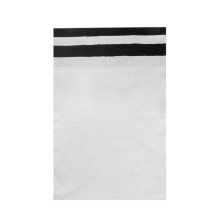 Kurjeraploksne, 175×225+50mm, 50µm, balta/melna, LDPE, pašlīmējoša, iepakojumā 100gab.