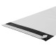 Kurjeraploksne, 350×450+50mm, 50µm, balta/melna, LDPE, pašlīmējoša, iepakojumā 100gab.