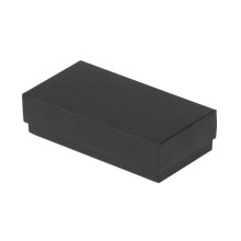 Kartona kaste ar atsevišķu vāku 100x50x25mm, melna, iepakojumā 25gab.
