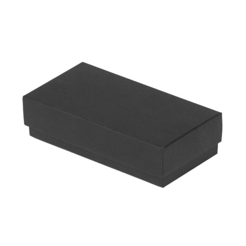 Kartona kaste ar atsevišķu vāku 100x50x25mm, melna, iepakojumā 25gab.