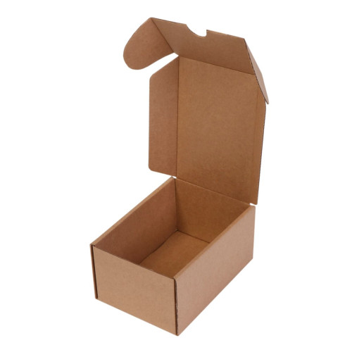 Gofrētā kartona kaste ar atlokāmu vāku 100x153x75mm, brūna, iepakojumā 25gab.
