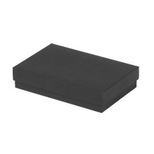 Kartona kaste ar atsevišķu vāku 140x90x30mm, melna, iepakojumā 25gab.