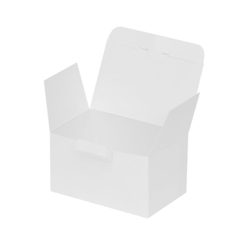 Kartona kaste, 92×57×52 mm, 0215, 270 gsm, balta, iepakojumā 100gab.