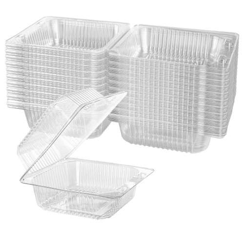 Containers for confectionary hinged PET 201x88x45mm, transparent (29ALI37C) (50 pcs/pack)