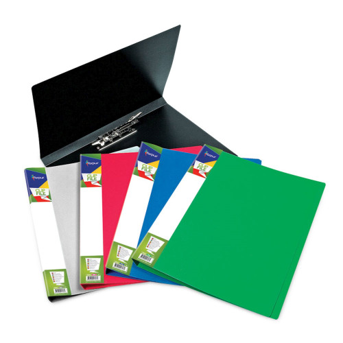 Skavas stiprinājuma mape Forpus Premier, A4, plastmasa, melna (FO21701)
