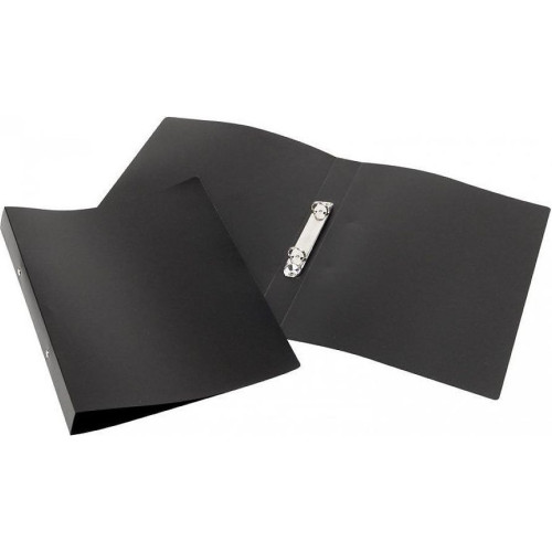 Gredzenu mape Forpus, A4 / 30 mm, 2 gredzeni, Ø 16 mm, plastmasa, melna (FO20331)