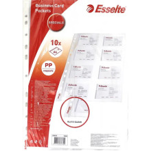 Ieliekamās kabatas (faili) Esselte, A4, 105 mikroni, vizītkartēm, 8 kabatas 10gab (78930) Ieliekamās kabatas (faili) Esselte, A4, 105 mikroni, vizītkartēm, 8 kabatas 10gab (78930)