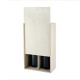 Wooden wine box with two compartments, 36×20.5×10.5 cm, white (KK36205105)